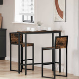 Table Smoked Oak 100 x 40 x 100.5 cm Engineered Wood and Steel 873740