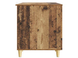 Desk with Shelf Old Wood 142.5 x 50 x 75 cm Engineered Wood 3414601