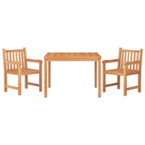 3 Piece Garden Dining Set Solid Wood Teak 3157146