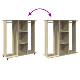 Wardrobe with Wheels Sonoma Oak 102x38x110 cm Engineered Wood 848033
