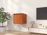 Wall Cabinet 2 pcs Wax Brown 30 x 30 x 40 cm Solid Pine Wood 869868