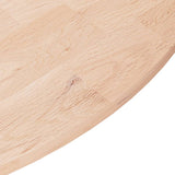 Round Table Top 80x1.5 cm Solid Wood Oak 342898