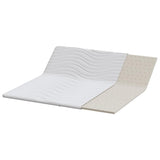 Mattress Topper White 200 x 200 x 3.5 cm Knit Fabric 4106411