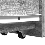 Narrow Bathroom Cupboard with Wheels Grey Sonoma Engineered Wood 855291