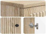 2 Piece Bathroom Cabinet Set EDE Sonoma Oak Engineered Wood 3417578
