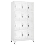 Locker Cabinet with 12 Compartments 90x45x180 cm 244476