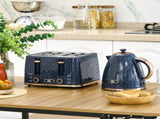 Kettle and Toaster Set, 1.7L 3000W Fast Boil Jug Kettle with Auto Shut Off, 4 Slice Toaster with 7 T3398P342983