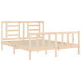 Bed Frame without Mattress King Size Solid Wood Pine 3192886