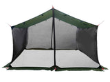 Camping Tarp with Mesh Walls Army Green 340 x 260 x 220 cm 42028566