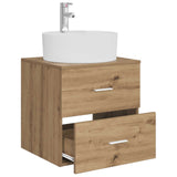 Wall-Mounted Sink Vanity Artisan Oak 49.5 x 44.5 x 65 cm 890301