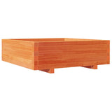 Garden Planter Wax Brown 80x80x26.5 cm Solid Wood Pine 847310