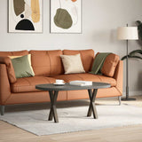 Coffee Table Legs X-Shaped 2 pcs Natural Steel 28x cm Steel 4012891