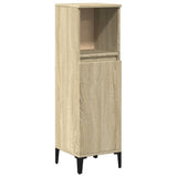 Bathroom Cabinet Sonoma Oak 30x30x100 cm Engineered Wood 847389