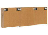 Bathroom Cabinet Set 3 pcs 126 x 16 x 62.5 cm Engineered wood 3403831