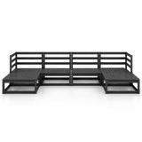 6 Piece Garden Lounge Set Solid Pinewood 3076068