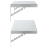 Wall Shelves 2 pcs 100x30 cm Silver Stainless Steel 3214503