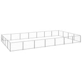 Dog Kennel Silver 28 m Steel 3082153