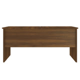 ZNTS Coffee Table Brown Oak 102x50.5x46.5 cm Engineered Wood 819301