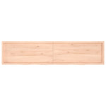 ZNTS Wall Shelf 220x50x cm Untreated Solid Wood Oak 363616
