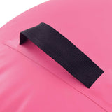 Inflatable Gymnastic Roll with Pump 120x90 cm PVC Pink 92718