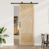 Sliding Door ORKDAL Natural 83 x 232 cm Solid Pine Wood 3445490