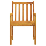 Garden chairs 2 pcs Natural Solid Acacia Wood 316609