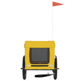 Pet Bike Trailer Yellow and Black Oxford Fabric&Iron 93924
