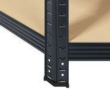 5-Layer Corner Shelf Anthracite Steel&Engineered Wood 4016965
