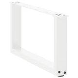 Coffee Table Legs U-Shaped 2 pcs White 60x cm Steel 4013141