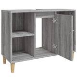 Sink Cabinet Grey Sonoma 80x33x60 cm Engineered Wood 821290