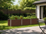 Raised Garden Bed Black 240 x 40 x 55 cm cold-rolled steel 8006253