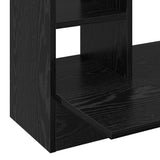 Wall-Mounted Desk Black oak Engineered wood 105 x 48 x 75 cm 869194