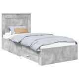 Bed Frame with Drawer with Headboard Manual Engineered Wood 3410369