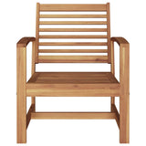 Chair 2 Piece Brown 65 x 60 x 76.5 cm Solid Teak Wood 42006402