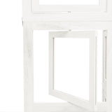 Room Divider 6 Panels White Solid Wood Paulownia 358700