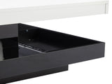 360&deg rotating coffee table, fully functional living room table, high-gloss tabletop with N605P257602B