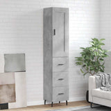 Highboard Concrete Grey 34,5x34x180 cm Engineered Wood 3200213