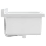 Sink Washbasin for Wall Mounting White 40x40x24 cm Resin 4002793