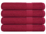 Bath Towels "FROGN" 4 pcs Bordeaux 100x150 cm 360 gsm 136741