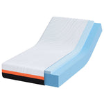 Mattress White and Grey 80 x 160 cm Gel Memory Foam 4106346