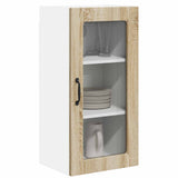 Wall Glass Cabinet LUCCA Sonoma Oak 40 x 31 x 80 cm 884989