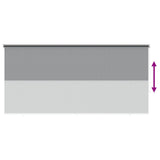 Outdoor Roller Blind 90% UV Block Light Grey 350 x 140 cm HDPE 42036127
