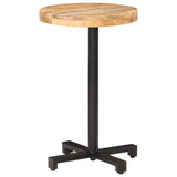 Bistro Table Round 50x75 cm Rough Mango Wood 320263