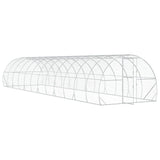 Chicken Coop Silver 1200 x 300 x 200 cm Galvanised Steel 3434695