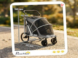 Dog Stroller, Easy Folding Pet Stroller for Small and Medium Dogs with Shock Absorption, Maximum T3398P550286