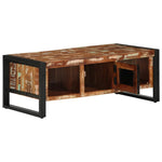 ZNTS Coffee Table Multicolour 90x50x36 cm Solid Wood Reclaimed 4013556