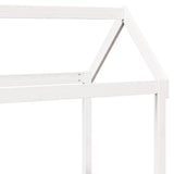 Day Bed with Roof without Mattress White 80x200 cm Solid Wood 3282213