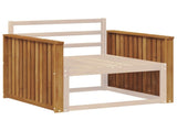 Armrest 2 pcs Natural 80 x 6 x 61 cm Solid Acacia Wood 900588