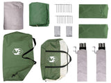 Side Tent Green 410 x 410 x 250 cm Polyester and Steel 42028681