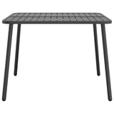 Garden Table Anthracite 100x100x71 cm Steel 362738